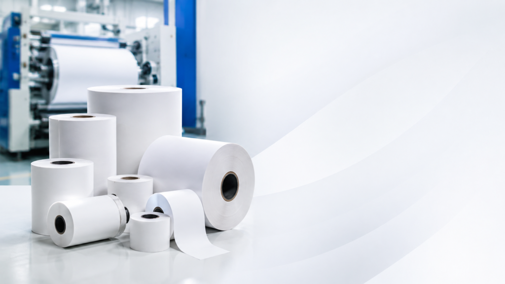 Premium Direct Thermal Rolls and Chromo Thermal Rolls Manufacturer for POS Billing and Barcode Printing